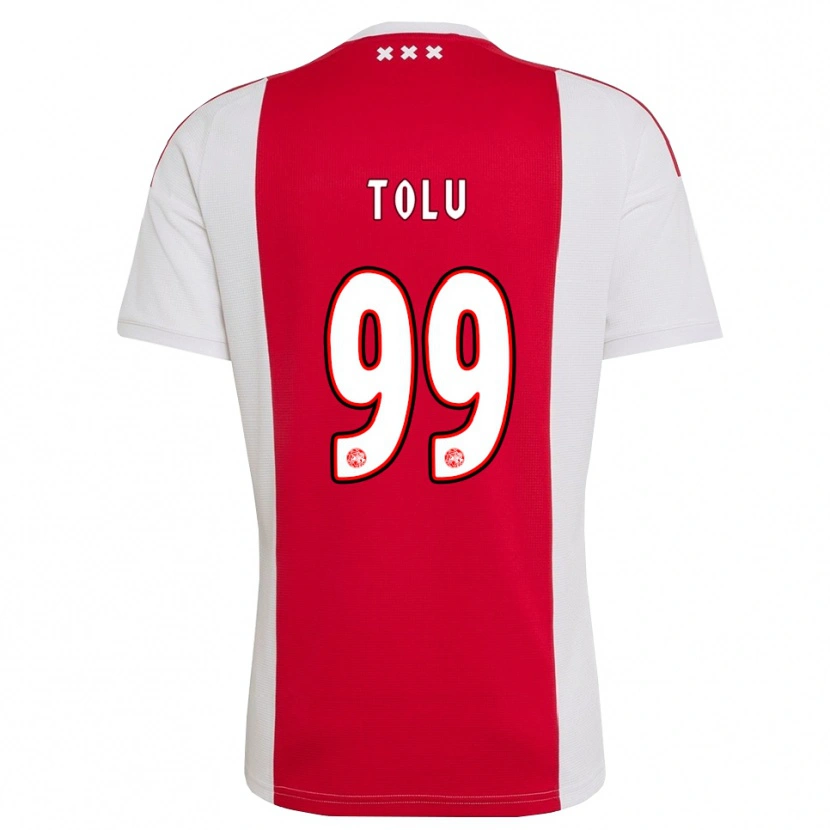 Danxen Mænd Tolu Arokodare #99 Rød Hvid Gul Hjemmebane Spillertrøjer 2026/27 Trøje T-Shirt