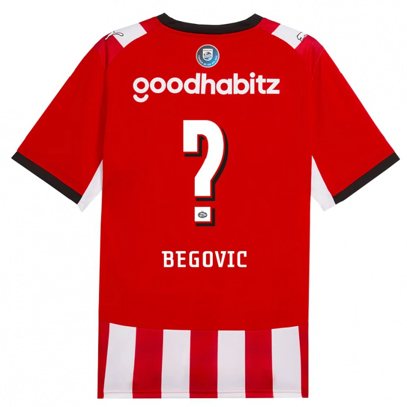 Danxen Mænd Haris Begovic #0 Rød Hvid Sort Hjemmebane Spillertrøjer 2026/27 Trøje T-Shirt