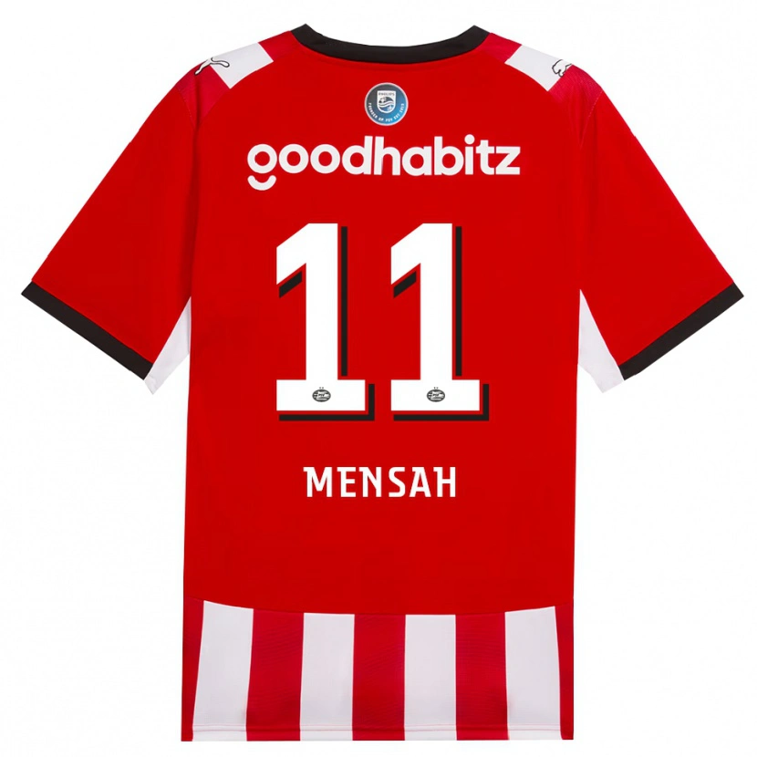 Danxen Mænd Keziah Oteng-Mensah #11 Rød Hvid Sort Hjemmebane Spillertrøjer 2026/27 Trøje T-Shirt