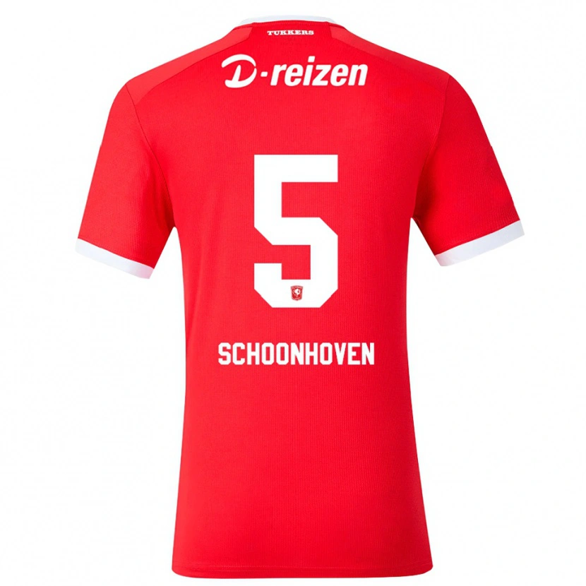 Danxen Mænd Roman Schoonhoven #5 Rød Hvid Hjemmebane Spillertrøjer 2026/27 Trøje T-Shirt
