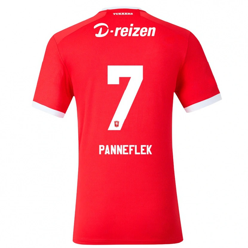 Danxen Mænd Owen Panneflek #7 Rød Hvid Hjemmebane Spillertrøjer 2026/27 Trøje T-Shirt