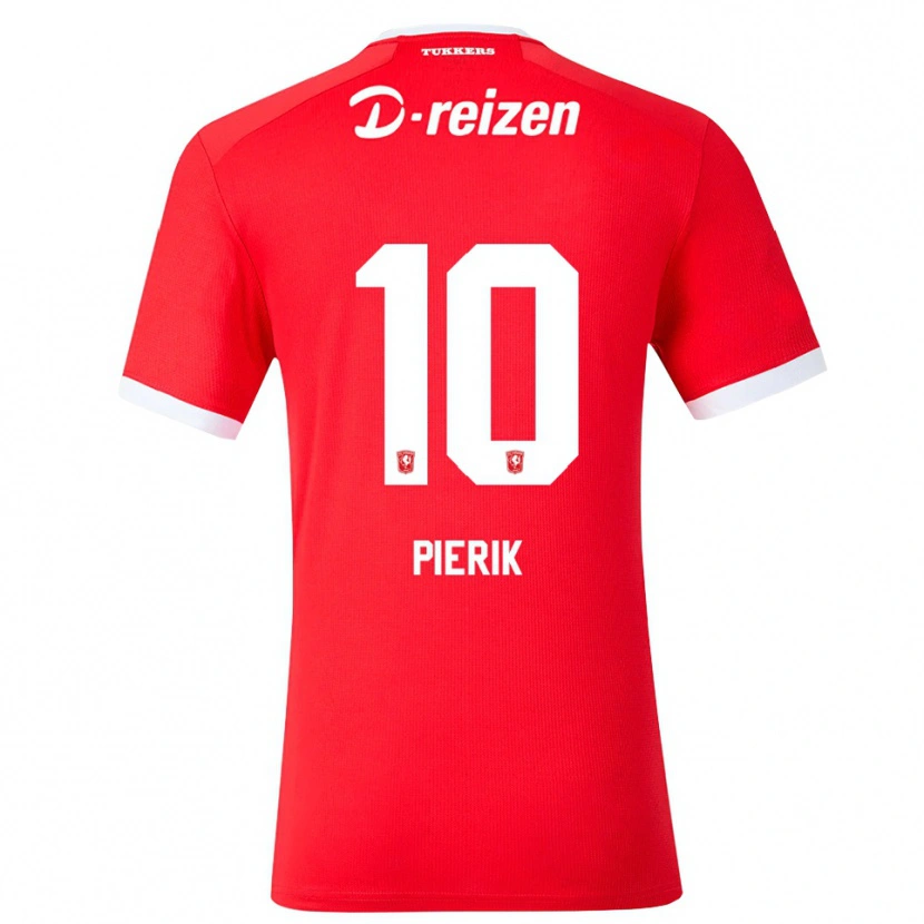 Danxen Mænd Milan Pierik #10 Rød Hvid Hjemmebane Spillertrøjer 2026/27 Trøje T-Shirt