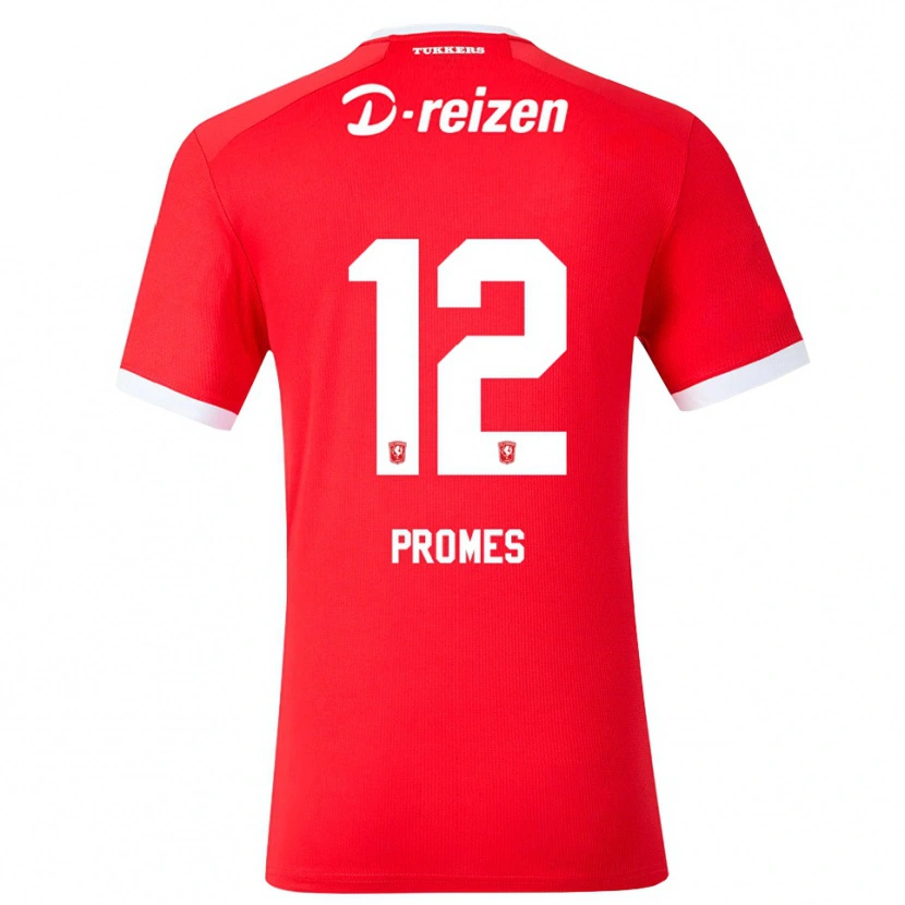 Danxen Mænd Valentino Promes #12 Rød Hvid Hjemmebane Spillertrøjer 2026/27 Trøje T-Shirt