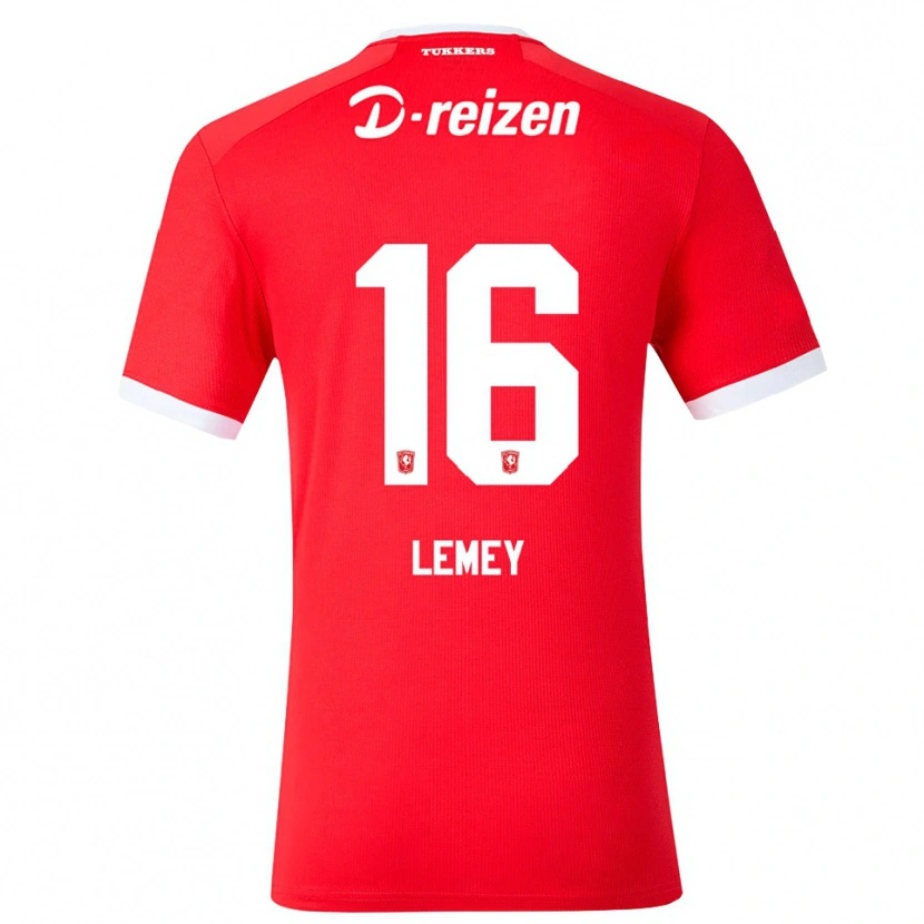 Danxen Mænd Diede Lemey #16 Rød Hvid Hjemmebane Spillertrøjer 2026/27 Trøje T-Shirt