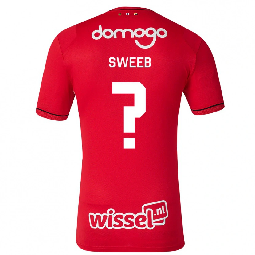 Danxen Mænd Matthew Sweeb #0 Rød Hvid Sort Hjemmebane Spillertrøjer 2026/27 Trøje T-Shirt