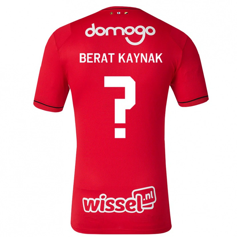 Danxen Mænd Ensar Berat Kaynak #0 Rød Hvid Sort Hjemmebane Spillertrøjer 2026/27 Trøje T-Shirt