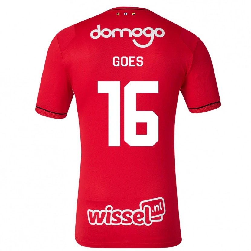 Danxen Mænd Kenji Goes #16 Rød Hvid Sort Hjemmebane Spillertrøjer 2026/27 Trøje T-Shirt