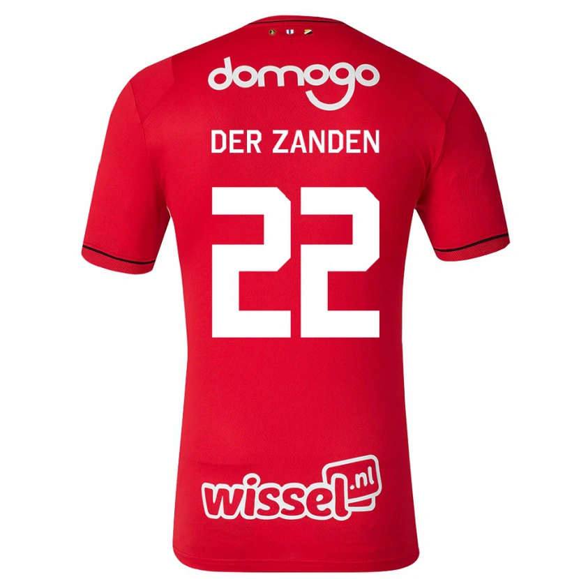 Danxen Mænd Iise Van Der Zanden #22 Rød Hvid Sort Hjemmebane Spillertrøjer 2026/27 Trøje T-Shirt