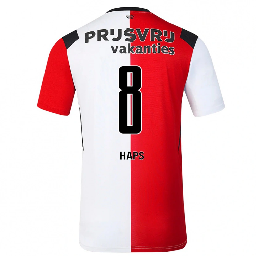 Danxen Mænd Levi Haps #8 Rød Hvid Sort Hjemmebane Spillertrøjer 2026/27 Trøje T-Shirt
