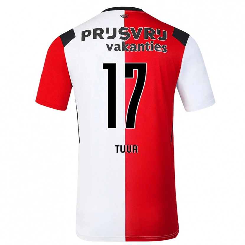 Danxen Mænd Jay-Sean Tuur #17 Rød Hvid Sort Hjemmebane Spillertrøjer 2026/27 Trøje T-Shirt