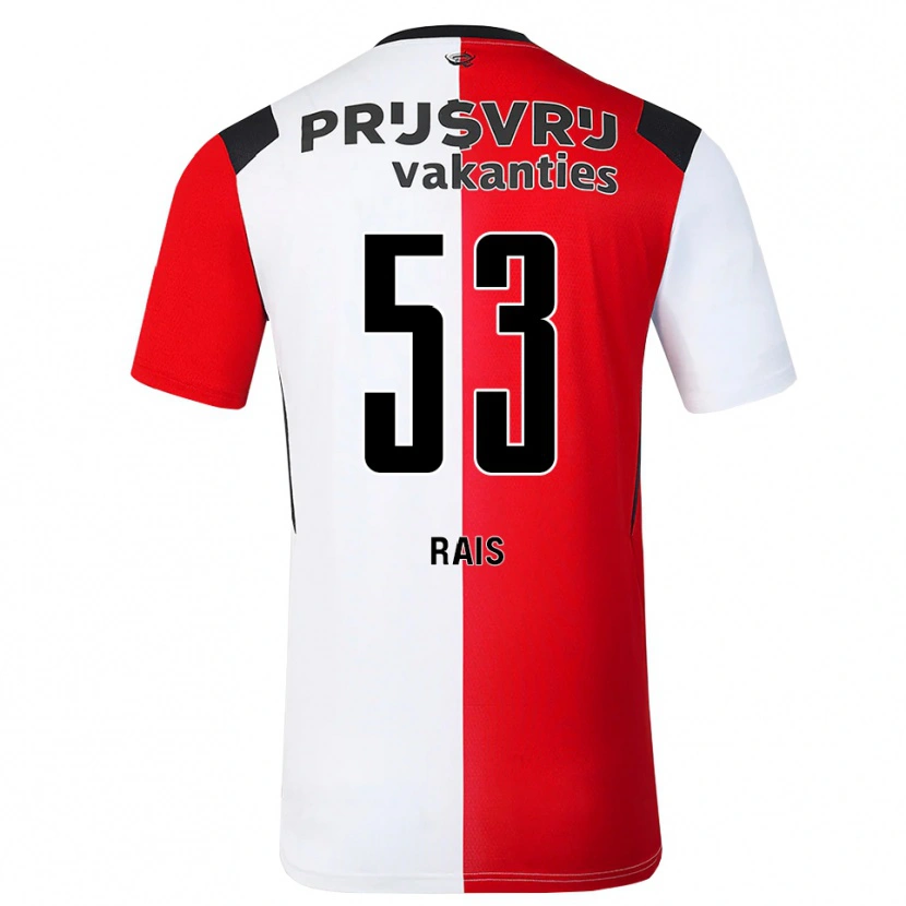 Danxen Mænd Amir Rais #53 Rød Hvid Sort Hjemmebane Spillertrøjer 2026/27 Trøje T-Shirt