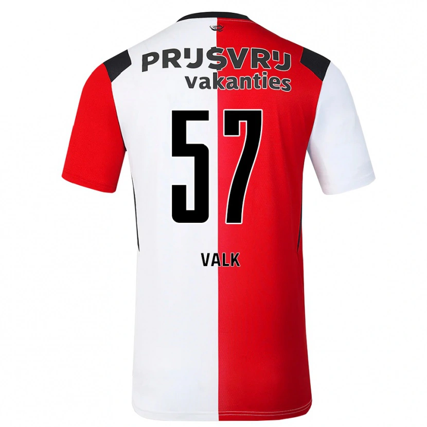 Danxen Mænd Sem Valk #57 Rød Hvid Sort Hjemmebane Spillertrøjer 2026/27 Trøje T-Shirt