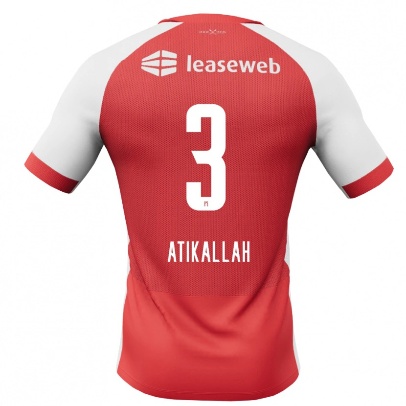 Danxen Mænd Rayan Atikallah #3 Rød Hvid Sort Hjemmebane Spillertrøjer 2026/27 Trøje T-Shirt