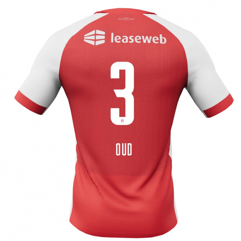 Danxen Mænd Joeri Oud #3 Rød Hvid Sort Hjemmebane Spillertrøjer 2026/27 Trøje T-Shirt