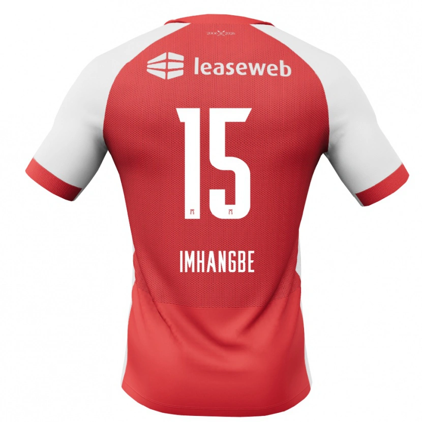 Danxen Mænd Amani Imhangbe #15 Rød Hvid Sort Hjemmebane Spillertrøjer 2026/27 Trøje T-Shirt