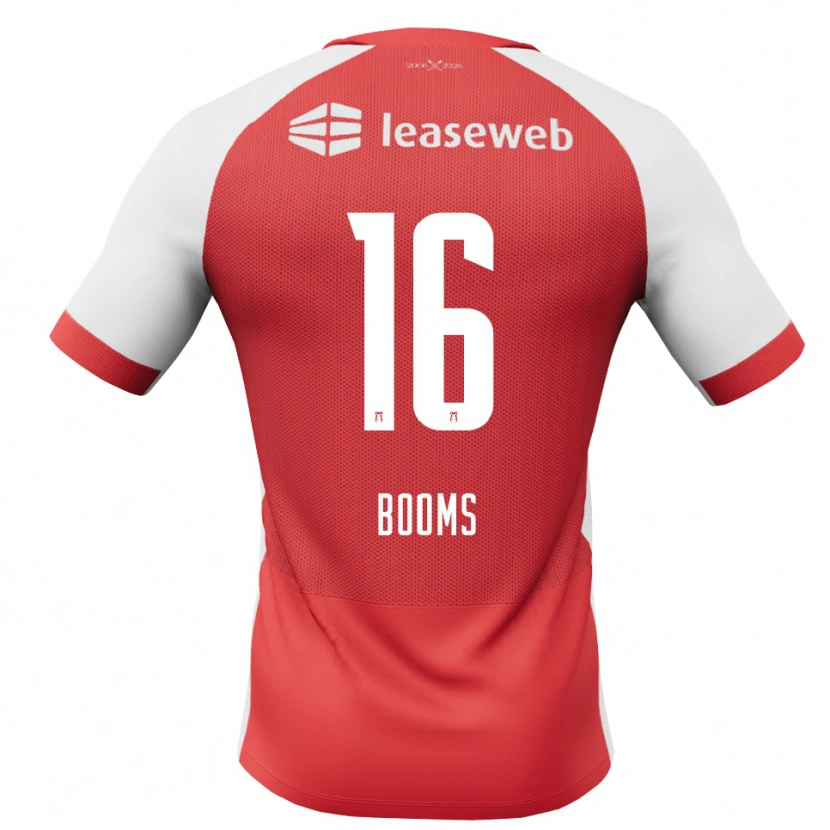 Danxen Mænd Trinette Booms #16 Rød Hvid Sort Hjemmebane Spillertrøjer 2026/27 Trøje T-Shirt
