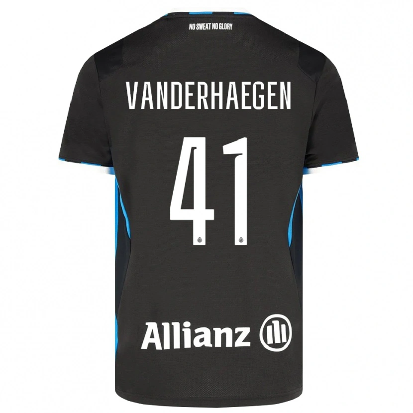 Danxen Mænd Lotte Vanderhaegen #41 Sort Rød Blå Hjemmebane Spillertrøjer 2026/27 Trøje T-Shirt