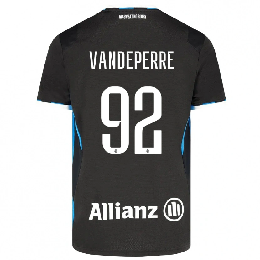 Danxen Mænd Alexander Vandeperre #92 Sort Rød Blå Hjemmebane Spillertrøjer 2026/27 Trøje T-Shirt