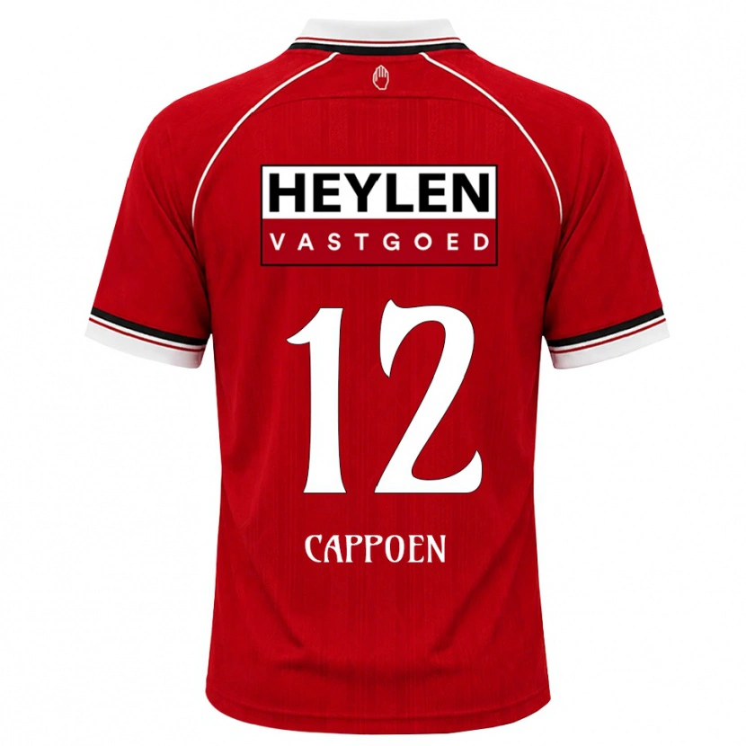 Danxen Mænd Logan Cappoen #12 Rød Hvid Sort Hjemmebane Spillertrøjer 2026/27 Trøje T-Shirt