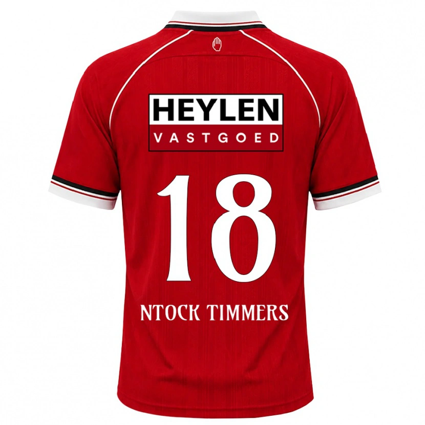 Danxen Mænd Kurtis Ntock #18 Rød Hvid Sort Hjemmebane Spillertrøjer 2026/27 Trøje T-Shirt