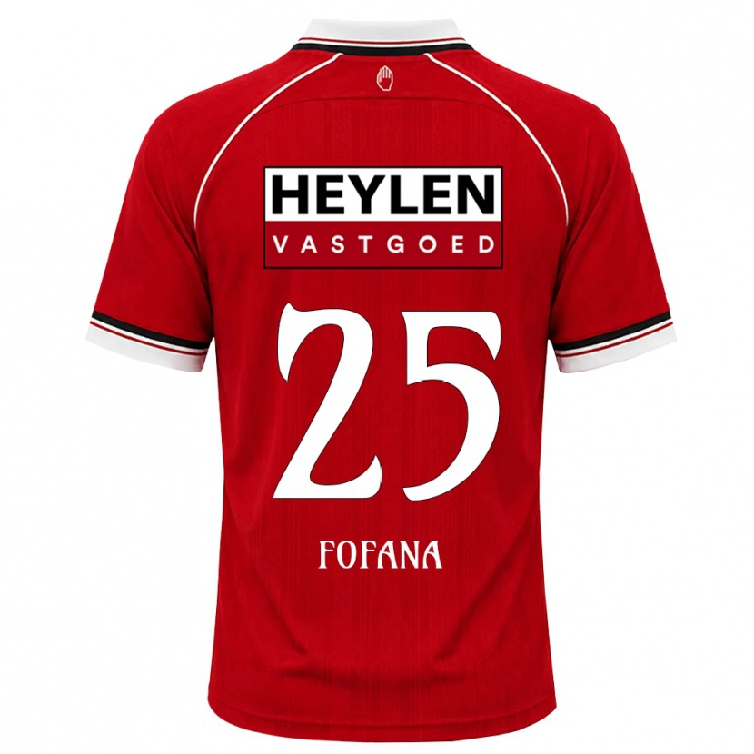 Danxen Mænd Modibo Fofana #25 Rød Hvid Sort Hjemmebane Spillertrøjer 2026/27 Trøje T-Shirt