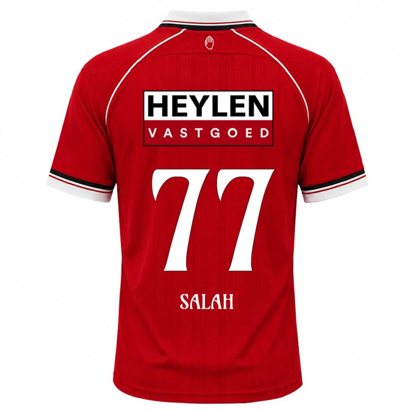 Danxen Mænd Ibrahim Salah #77 Rød Hvid Sort Hjemmebane Spillertrøjer 2026/27 Trøje T-Shirt