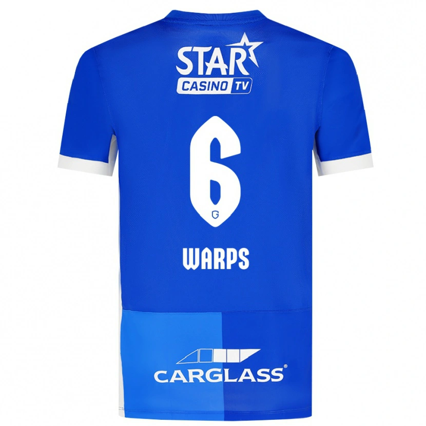 Danxen Mænd Isa Warps #6 Mellemblå Kongeblå Hvid Hjemmebane Spillertrøjer 2026/27 Trøje T-Shirt