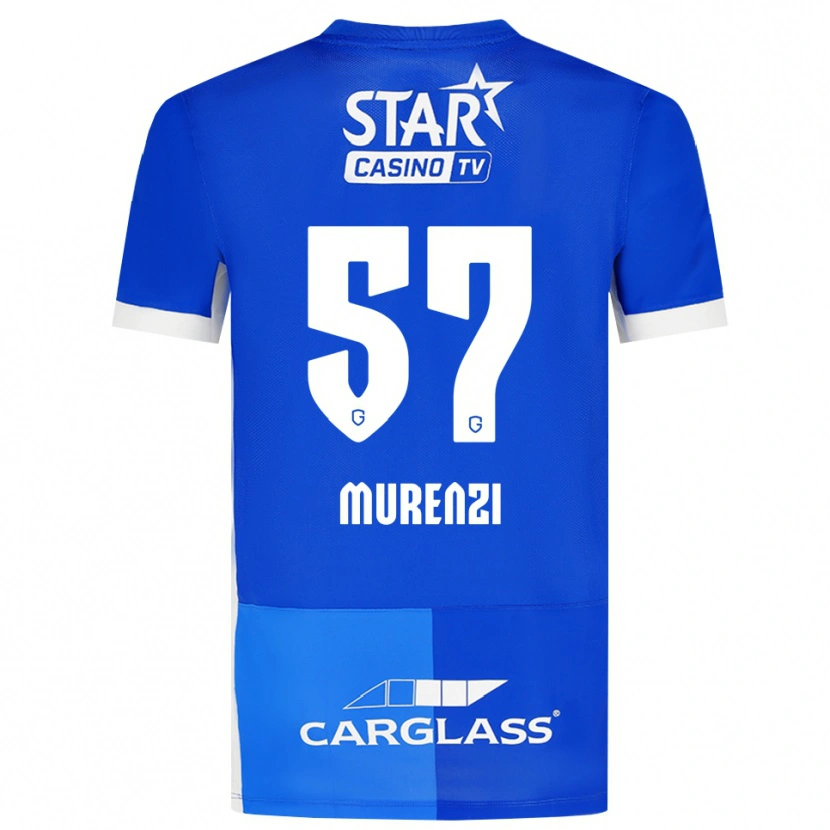Danxen Mænd Aaron Murenzi #57 Mellemblå Kongeblå Hvid Hjemmebane Spillertrøjer 2026/27 Trøje T-Shirt