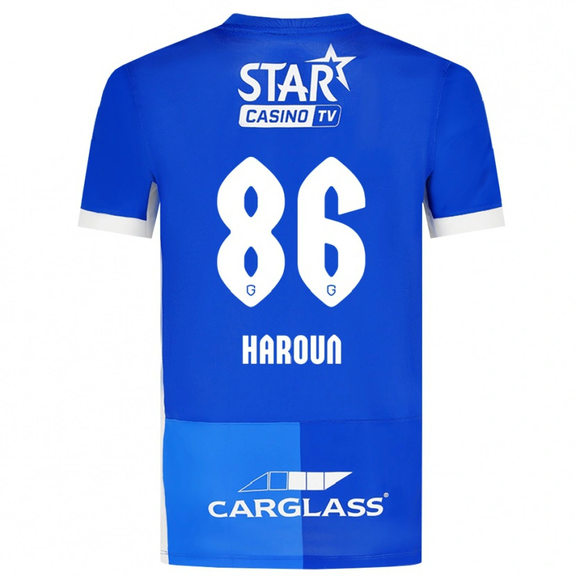 Danxen Mænd Kenan Haroun #86 Mellemblå Kongeblå Hvid Hjemmebane Spillertrøjer 2026/27 Trøje T-Shirt