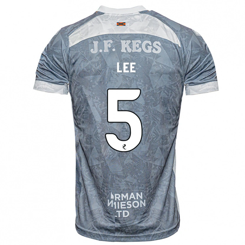 Danxen Mænd Brodie Lee #5 Lys Skifergrå Udebane Spillertrøjer 2026/27 Trøje T-Shirt