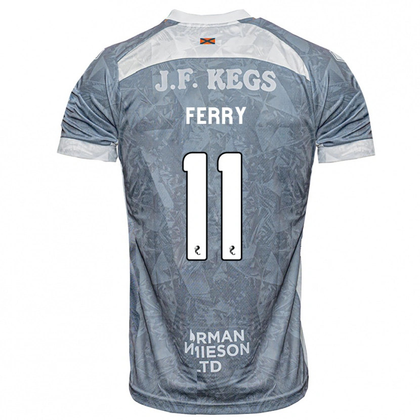 Danxen Mænd Will Ferry #11 Lys Skifergrå Udebane Spillertrøjer 2026/27 Trøje T-Shirt