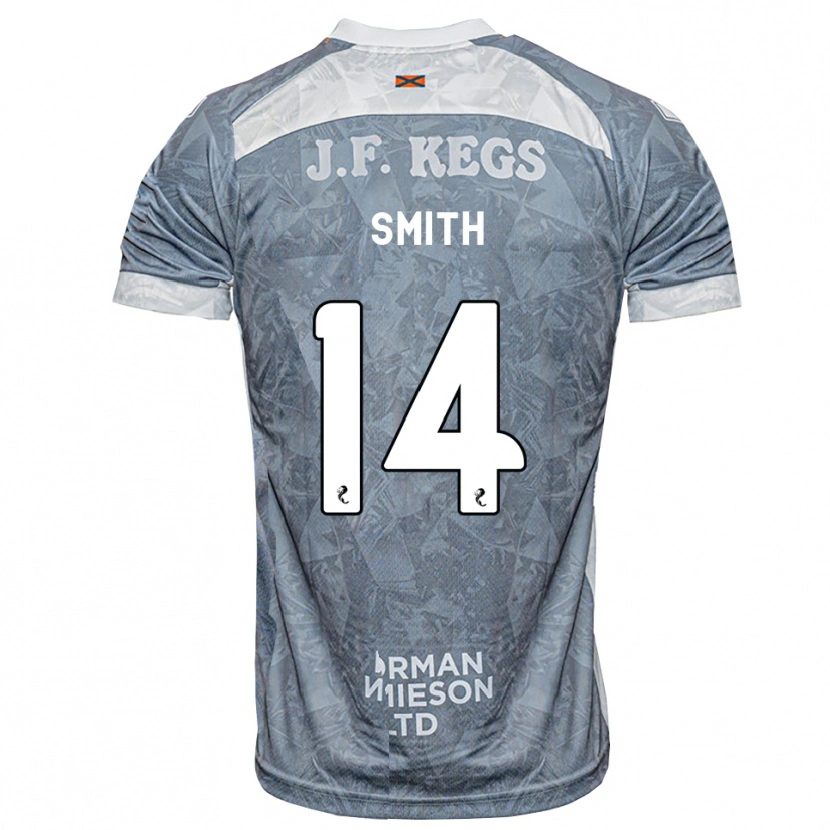 Danxen Mænd Ellis Smith #14 Lys Skifergrå Udebane Spillertrøjer 2026/27 Trøje T-Shirt