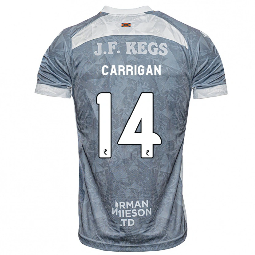 Danxen Mænd Leo Carrigan #14 Lys Skifergrå Udebane Spillertrøjer 2026/27 Trøje T-Shirt