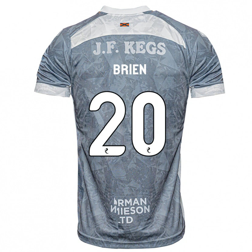Danxen Mænd Freya Brien #20 Lys Skifergrå Udebane Spillertrøjer 2026/27 Trøje T-Shirt