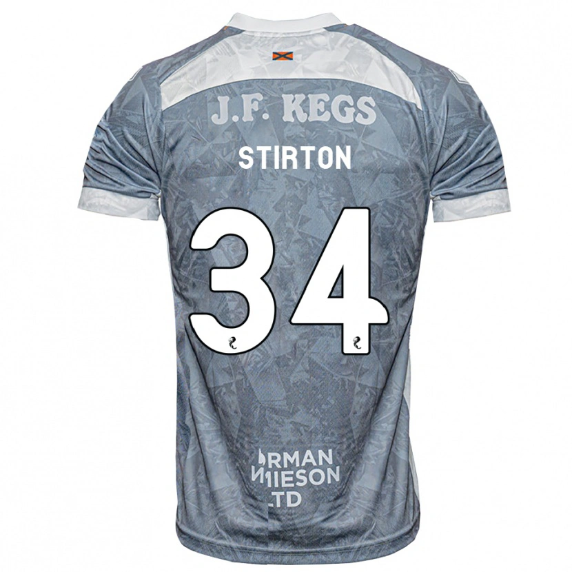 Danxen Mænd Owen Stirton #34 Lys Skifergrå Udebane Spillertrøjer 2026/27 Trøje T-Shirt