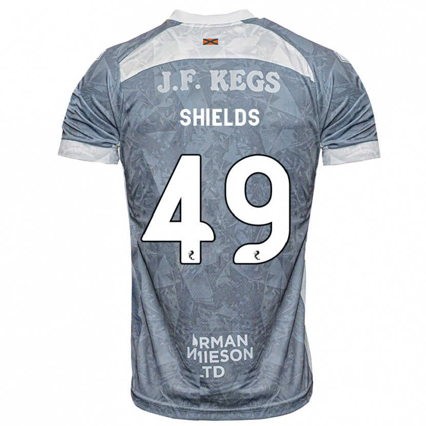 Danxen Mænd Conal Shields #49 Lys Skifergrå Udebane Spillertrøjer 2026/27 Trøje T-Shirt