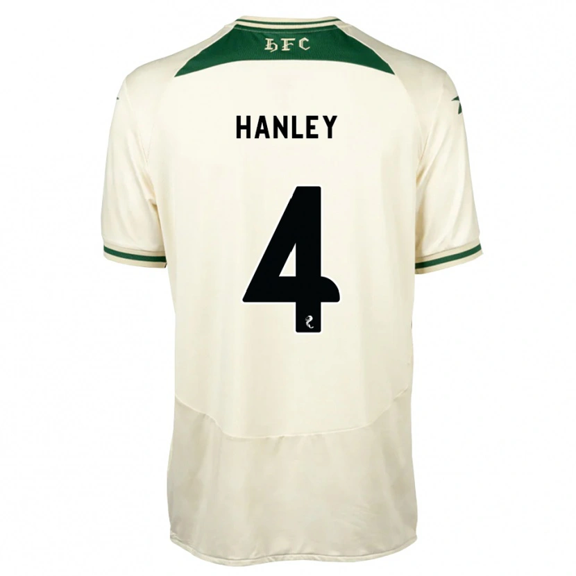 Danxen Mænd Grant Hanley #4 Hvid Skovgrøn Udebane Spillertrøjer 2026/27 Trøje T-Shirt