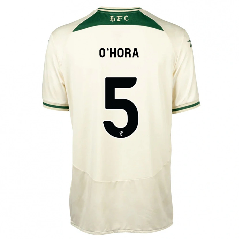 Danxen Mænd Warren O'hora #5 Hvid Skovgrøn Udebane Spillertrøjer 2026/27 Trøje T-Shirt