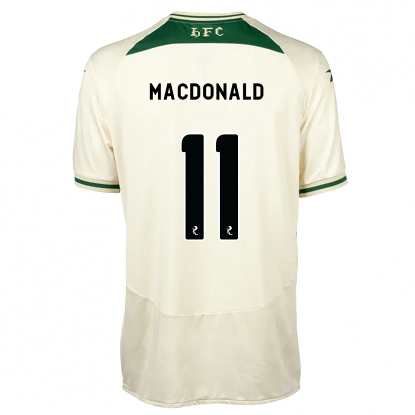 Danxen Mænd Callum Macdonald #11 Hvid Skovgrøn Udebane Spillertrøjer 2026/27 Trøje T-Shirt