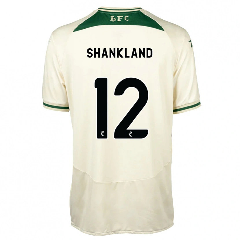 Danxen Mænd Cole Shankland #12 Hvid Skovgrøn Udebane Spillertrøjer 2026/27 Trøje T-Shirt