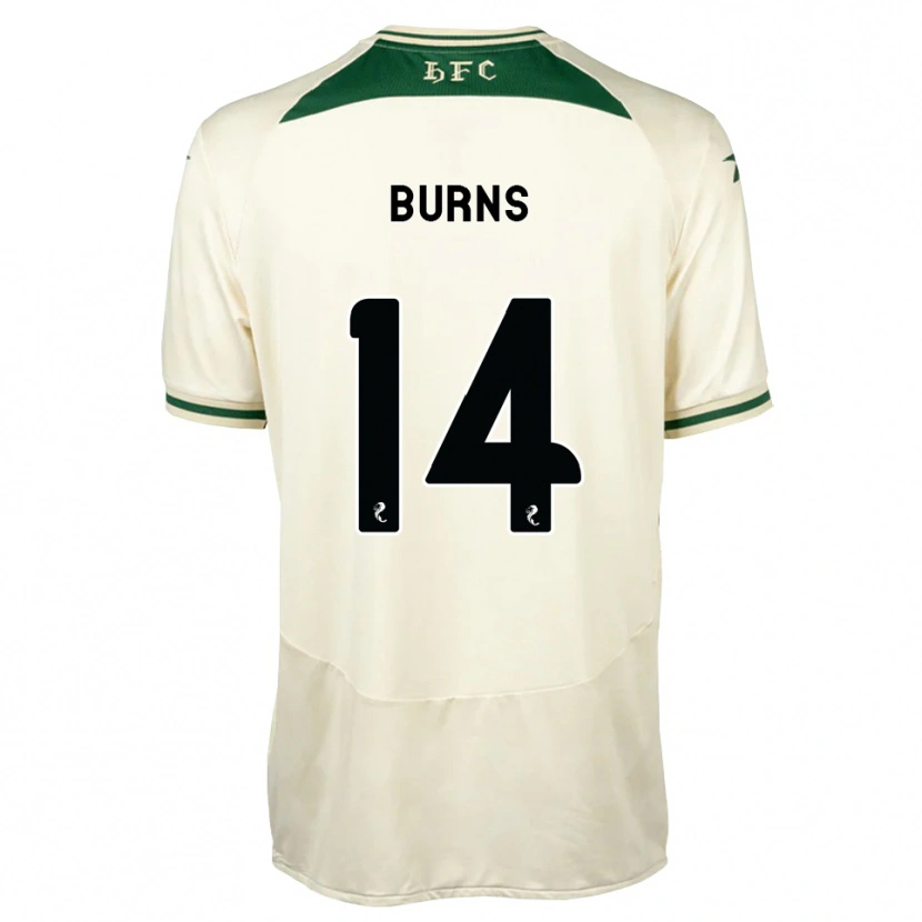 Danxen Mænd Alisdair Burns #14 Hvid Skovgrøn Udebane Spillertrøjer 2026/27 Trøje T-Shirt