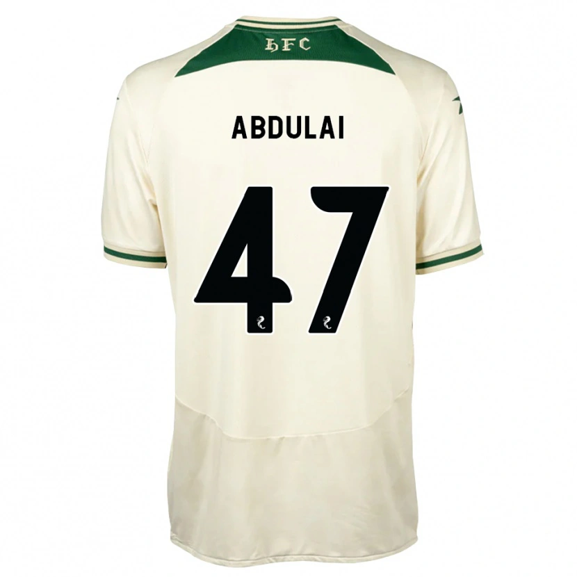 Danxen Mænd Azeem Abdulai #47 Hvid Skovgrøn Udebane Spillertrøjer 2026/27 Trøje T-Shirt