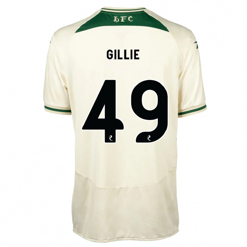 Danxen Mænd Lewis Gillie #49 Hvid Skovgrøn Udebane Spillertrøjer 2026/27 Trøje T-Shirt