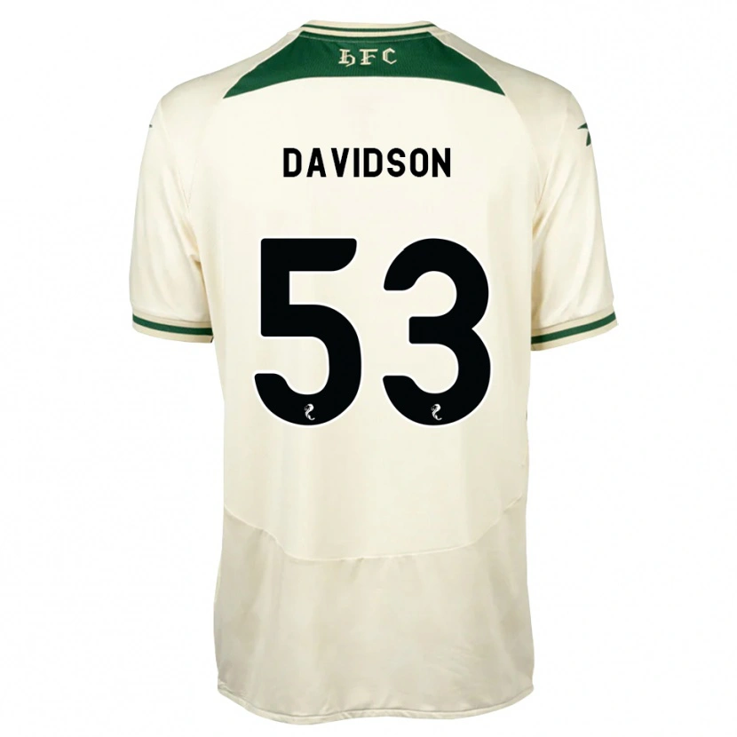 Danxen Mænd Luke Davidson #53 Hvid Skovgrøn Udebane Spillertrøjer 2026/27 Trøje T-Shirt