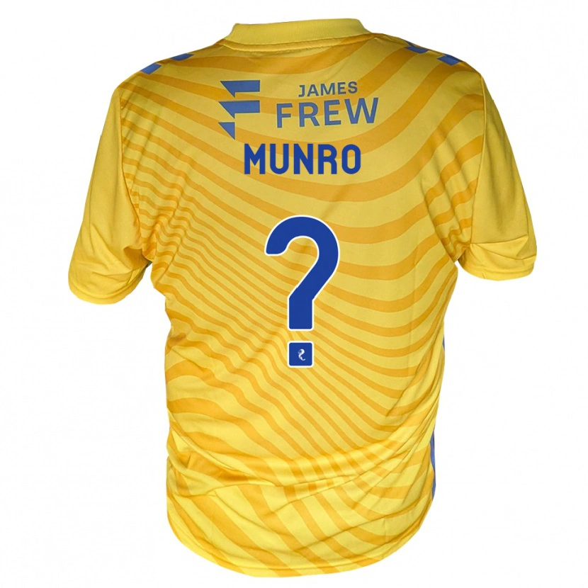 Danxen Mænd Kirsty Munro #0 Kongeblå Gul Udebane Spillertrøjer 2026/27 Trøje T-Shirt