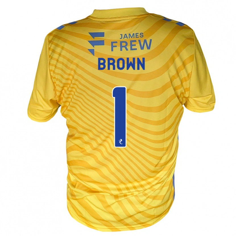 Danxen Mænd Dylan Brown #1 Kongeblå Gul Udebane Spillertrøjer 2026/27 Trøje T-Shirt