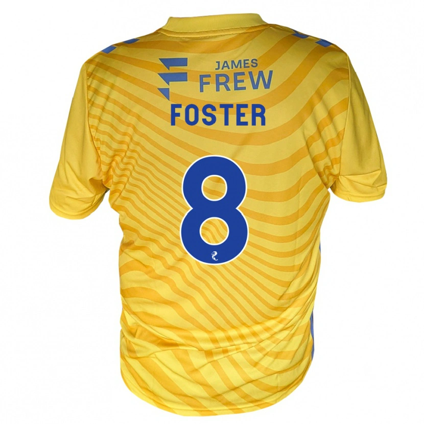 Danxen Mænd Logan Foster #8 Kongeblå Gul Udebane Spillertrøjer 2026/27 Trøje T-Shirt