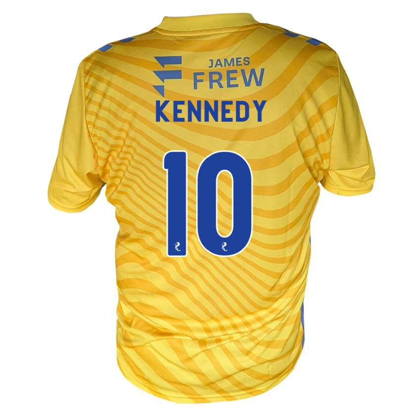 Danxen Mænd Matty Kennedy #10 Kongeblå Gul Udebane Spillertrøjer 2026/27 Trøje T-Shirt
