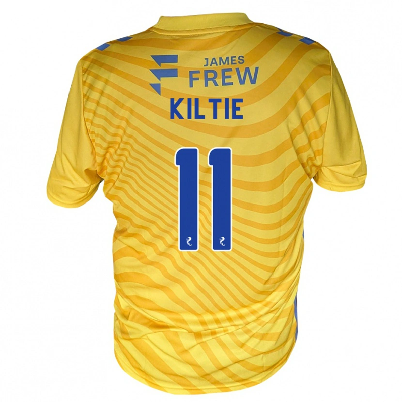 Danxen Mænd Greg Kiltie #11 Kongeblå Gul Udebane Spillertrøjer 2026/27 Trøje T-Shirt