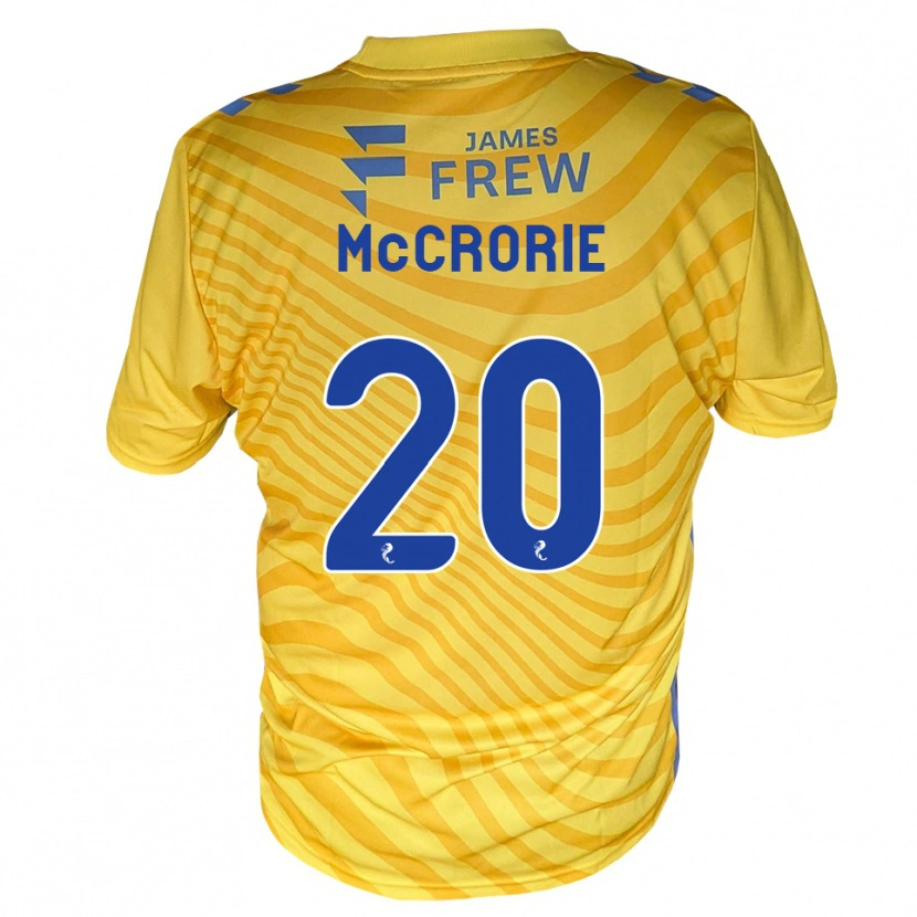 Danxen Mænd Robby Mccrorie #20 Kongeblå Gul Udebane Spillertrøjer 2026/27 Trøje T-Shirt